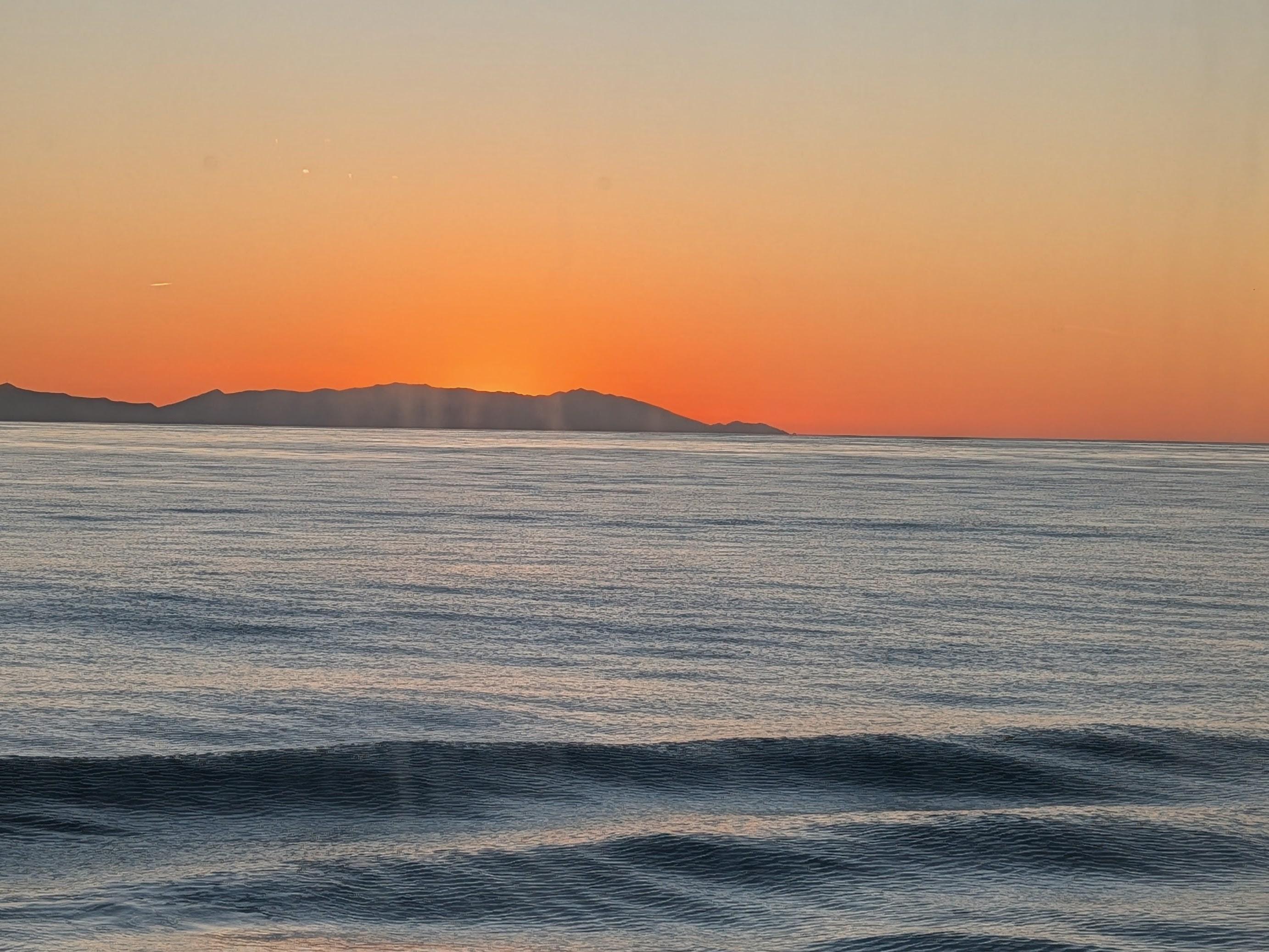 Sunset from the ship