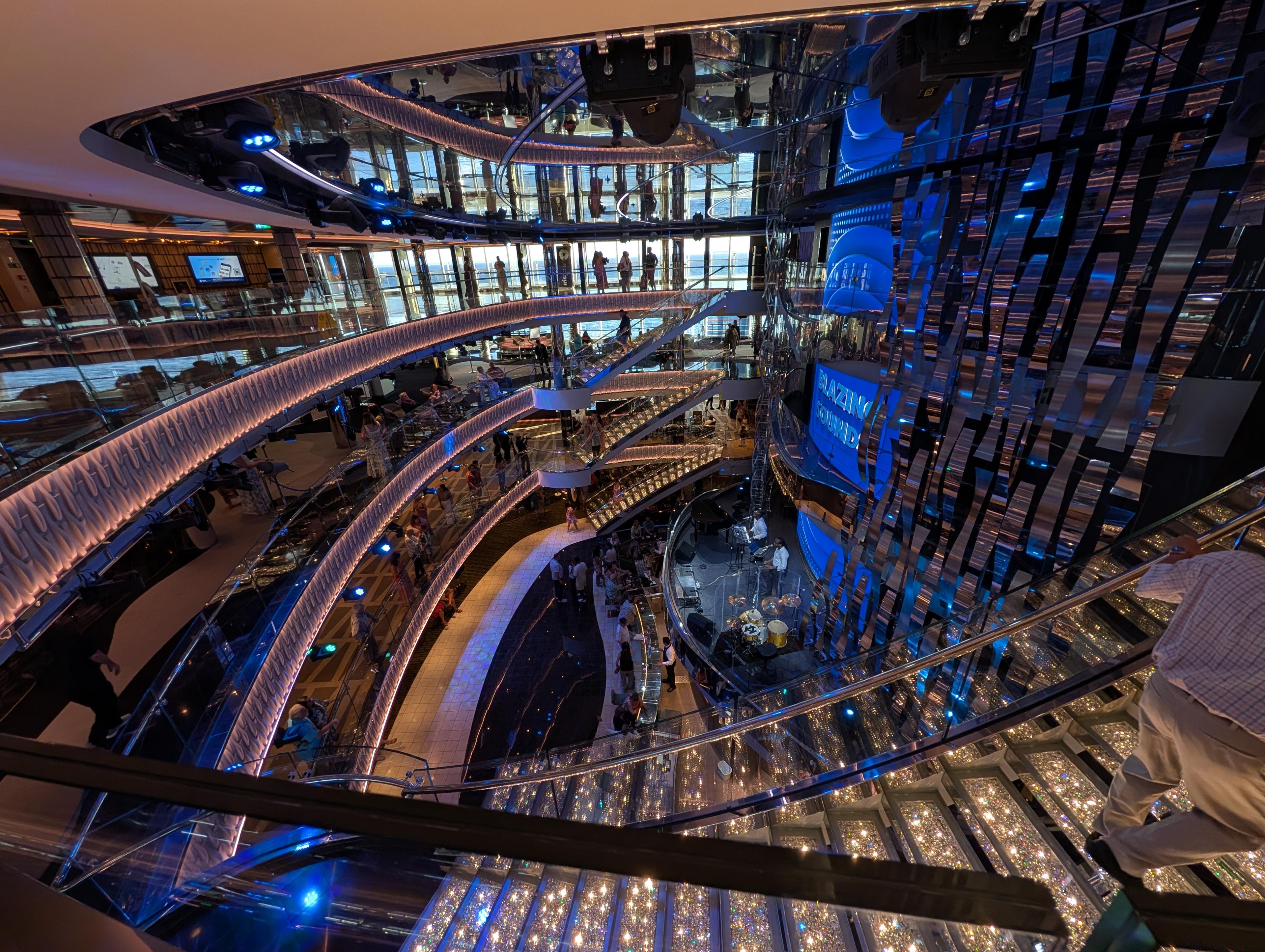 MSC SeaScape crystal stairs